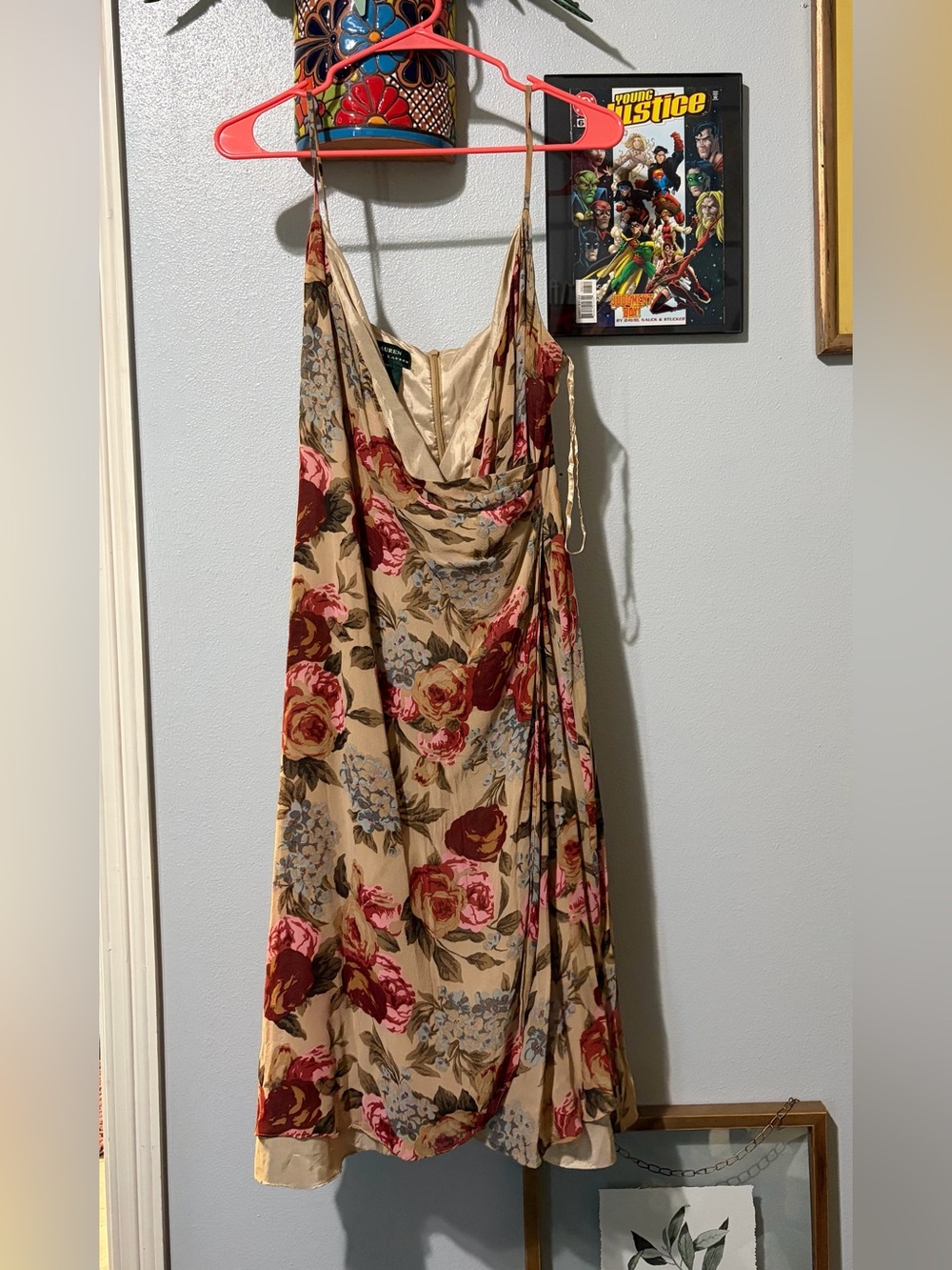 Lauren Ralph Lauren Silk Faux Wrap Dress